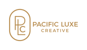Pacific Luxe Creative photography logo inspired by paradise and coastal luxury.
